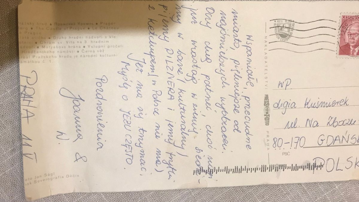 Kartka została wysłana 43 lata temu 