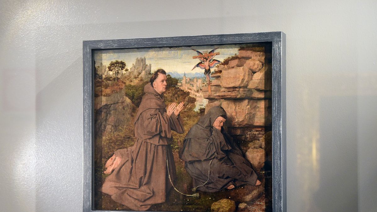 Jan van Eyck - "Święty Franciszek otrzymujący stygmaty"