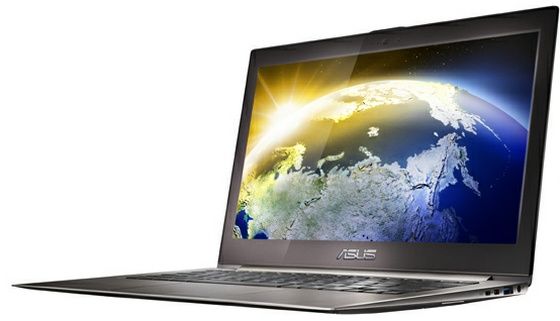 Asus Zenbook Prime UX31A ultrabook przód otwarty bok