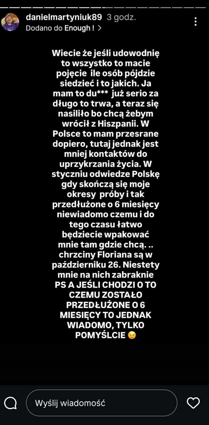 Syn Zenka Martyniuka nie będzie na chrzcinach syna