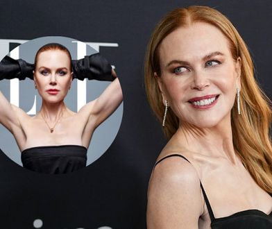 Drapieżna Nicole Kidman pręży się na okładce amerykańskiego "Elle". Fani 56-latki pieją z zachwytu