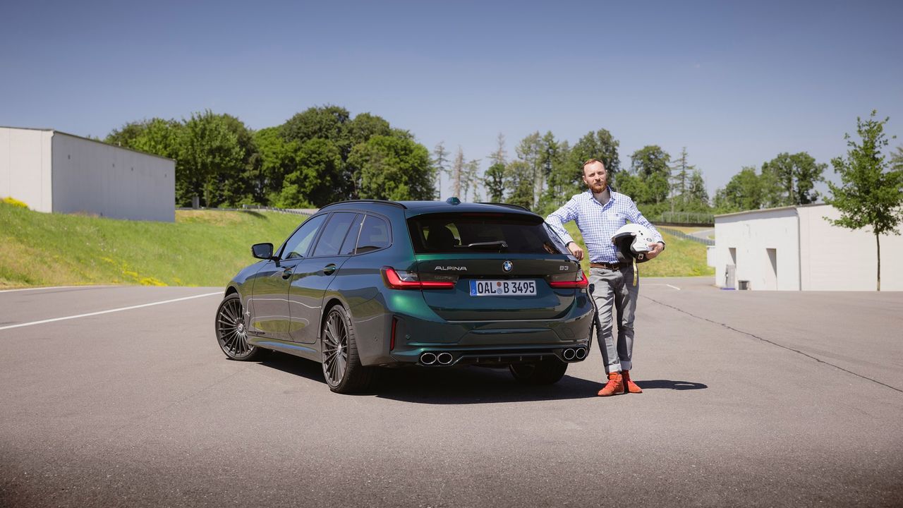 Alpina B3 Touring i Mateusz Żuchowski