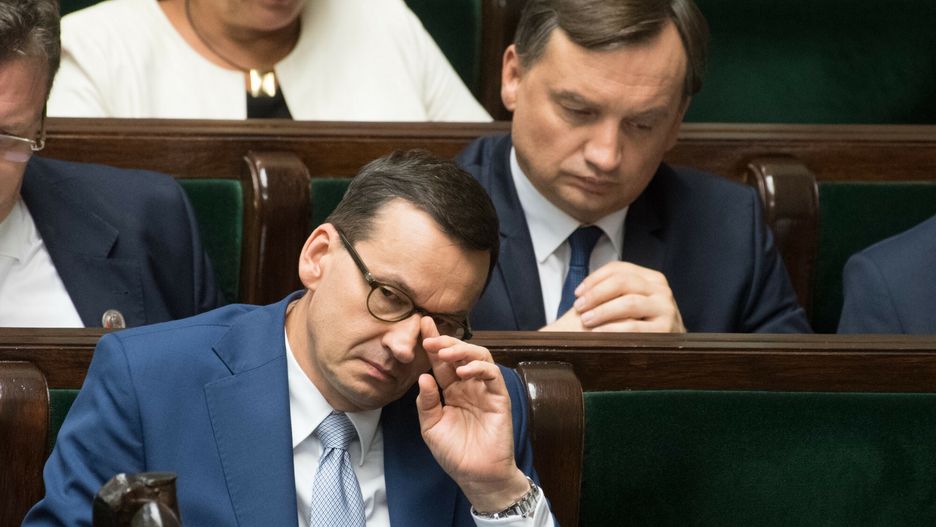 86. posiedzenie Sejmu VIII kadencji
11.09.2019 Warszawa Sejm 86. posiedzenie Sejmu VIII kadencji   fot Jacek Dominski/REPORTER
n/z: Mateusz Morawiecki,Zbigniew Ziobro
Jacek Dominski/REPORTER