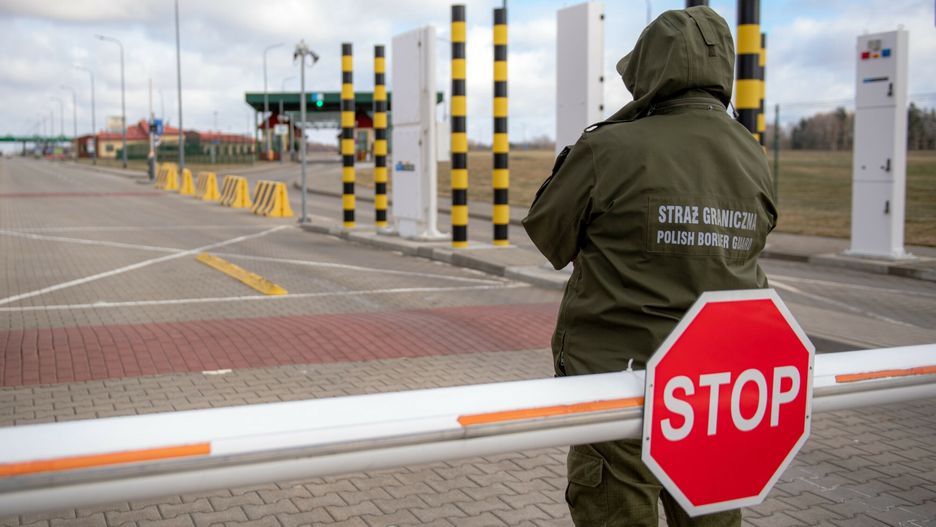 Obszar Polski s?siaduj?cy z Federacj? Rosyjsk?
Fot. Piotr Hukalo/East News, Grzechotki, 03.03.2022. Tereny przygraniczne z Federacja Rosyjska. N/z przejscie graniczne w Grzechotkach.
Piotr Hukalo