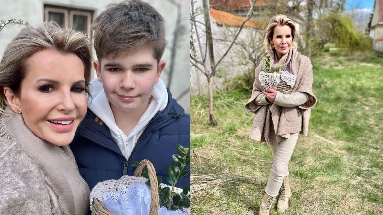 Joanna Racewicz z synem