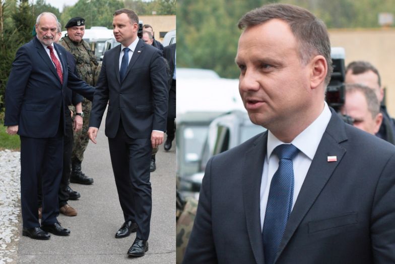 Andrzej Duda na poligonie w Drawsku Pomorskim