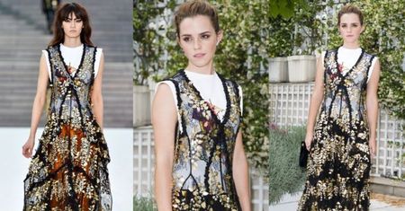 Emma Watson w sukni prosto z wybiegu