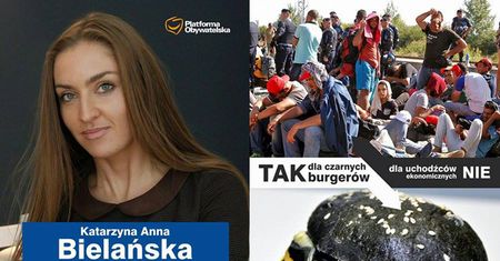 Kandydatka PO w wyborach apeluje: "TAK dla czarnych burgerów, NIE dla uchodźców!"