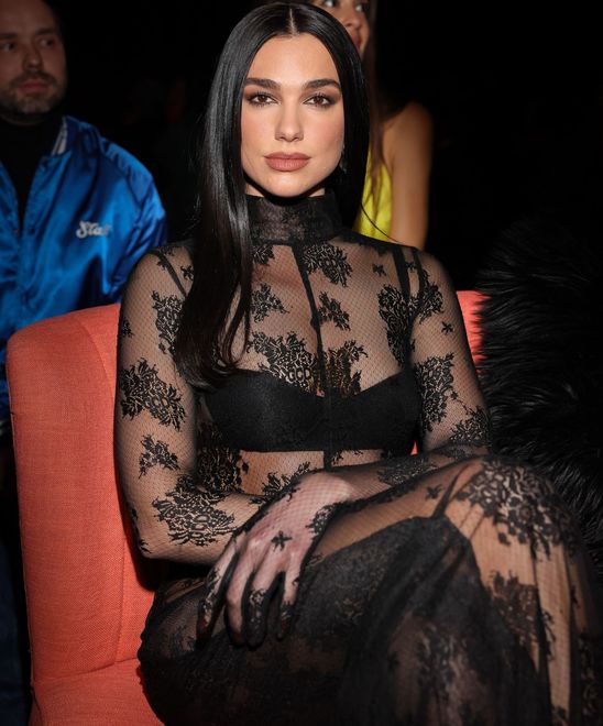 Dua Lipa na Fashion Week w Mediolanie 
