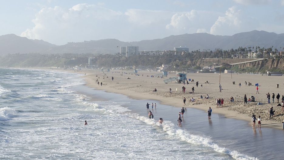 Plaża w Santa Monica w Kaliforni