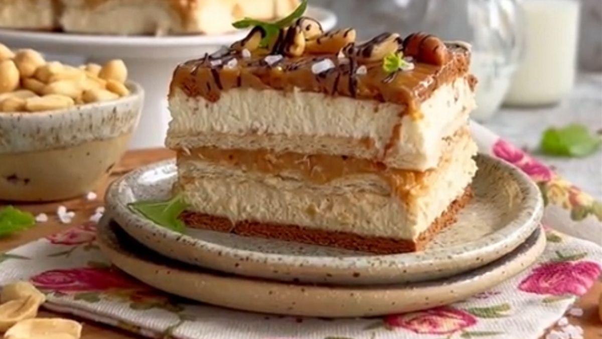 Ciasto snikers bez pieczenia