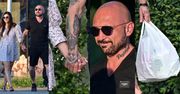 Patryk Vega dumnie przechadza się po stolicy z ŻONĄ i reklamówką, prezentując liczne tatuaże (ZDJĘCIA)