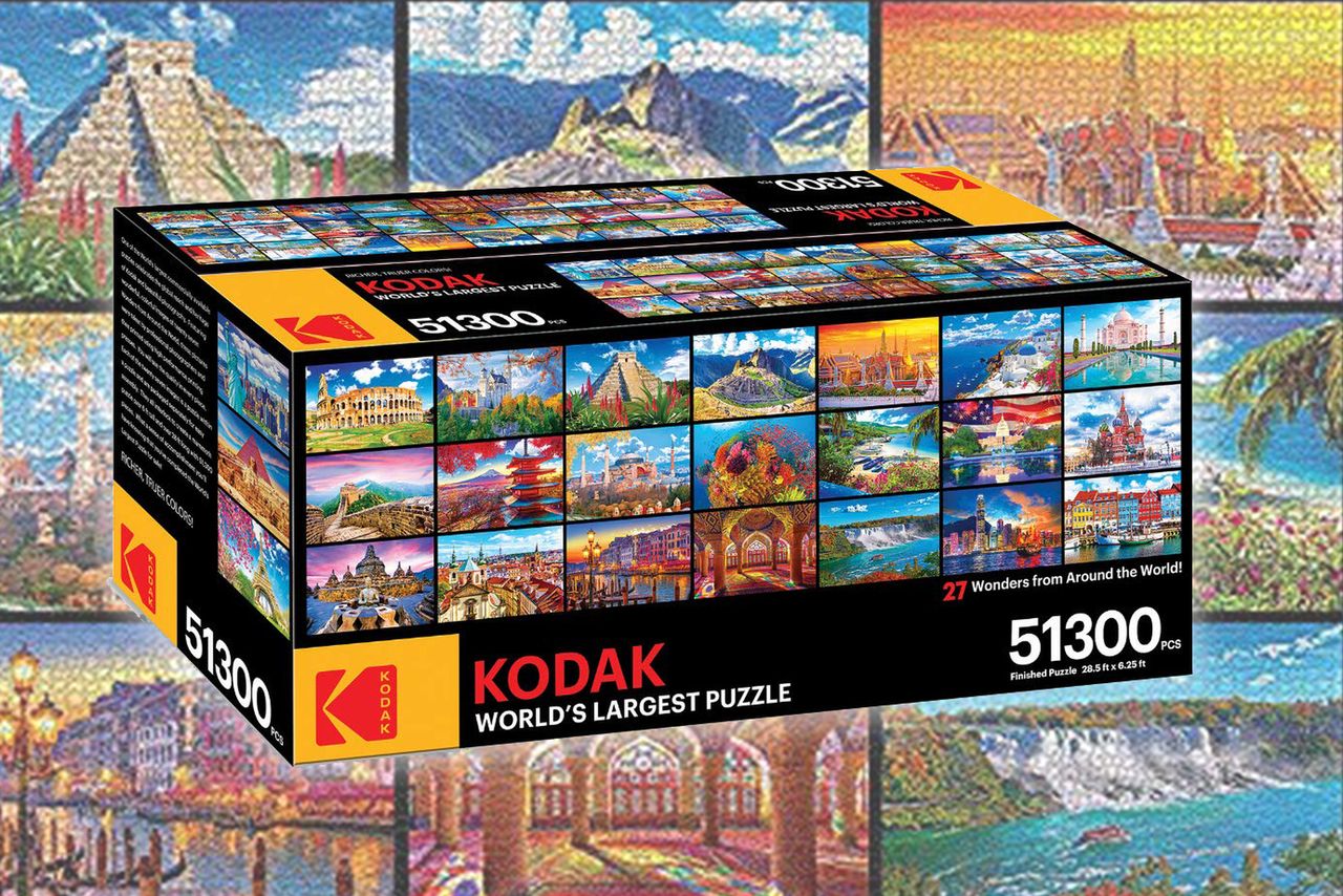 Ogromne puzzle sprzedawane przez Kodaka mają ponad 50 tysięcy elementów