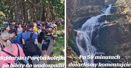 Pokazał, co się dzieje w Karkonoszach. Tłumy to mało powiedziane