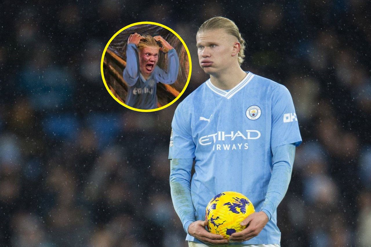 Erling Haaland's notable reaction becomes meme material