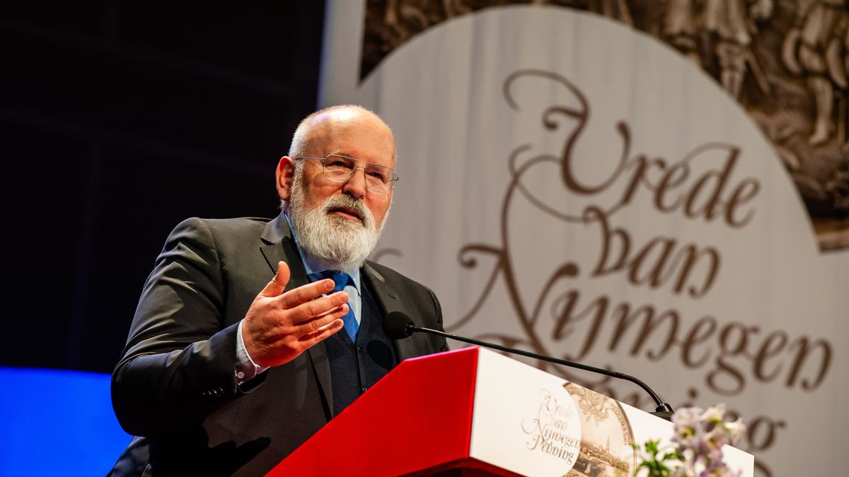 Na zdjęciu Frans Timmermans