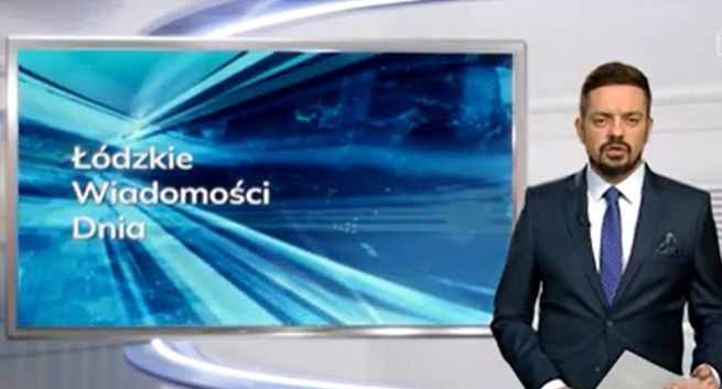 Maciej Chudkiewicz prowadzi "Łódzkie Wiadomości Dnia" w TVP3