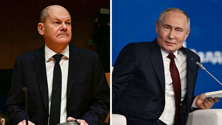 Olaf Scholz, Władimir Putin