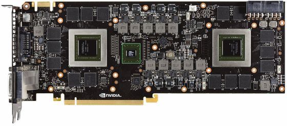 Nvidia GeForce GTX 690 karta graficzna płytka drukowana awers zdjęcie