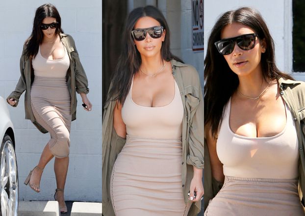Kim Kardashian chwali się szczupłą talią (ZDJĘCIA)