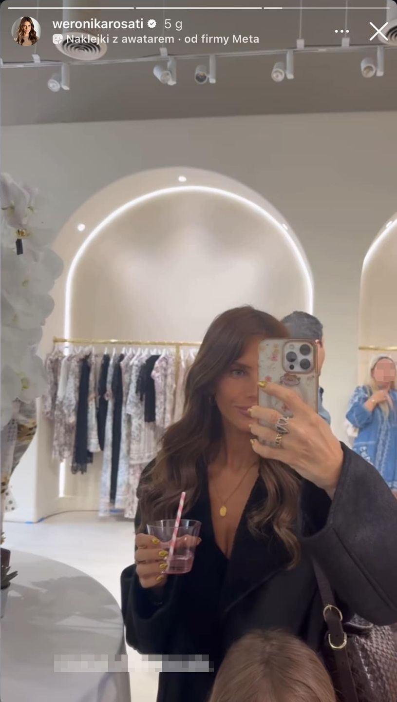 Weronika Rosati z córką na evencie
