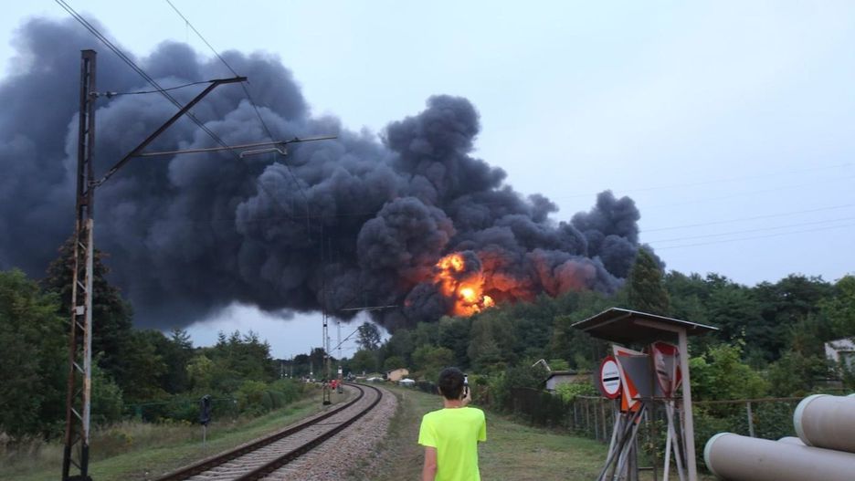 W 2020 roku w okolicy ul. Radocha i Mikołajczyka płonęło składowisko nielegalnych, niebezpiecznych odpadów