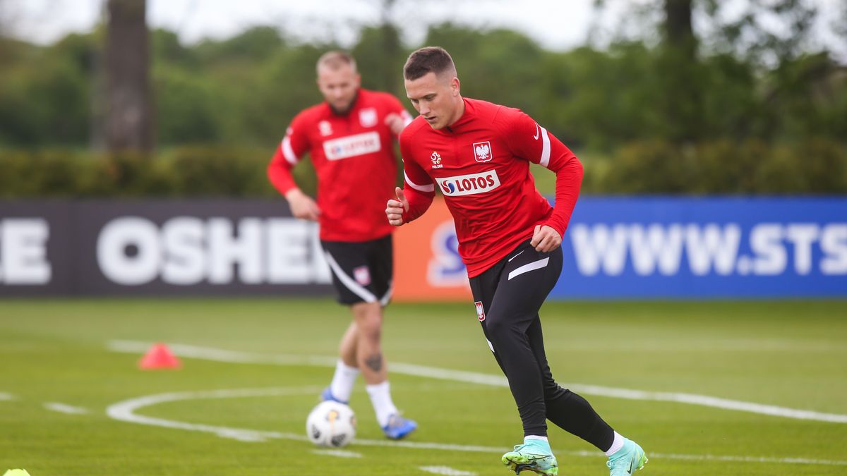 Piotr Zielinski during the Polish national team training camp before EURO 2020, in Opalenica, Poland, on May 26, 2021. (Photo by Foto Olimpik/NurPhoto via Getty Images)