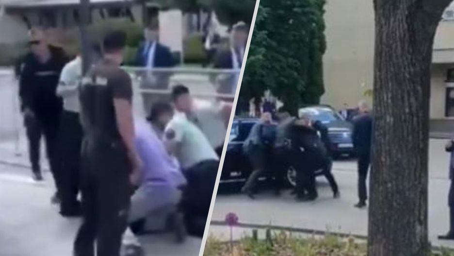 Kadry z pierwszych nagrań po zamachu