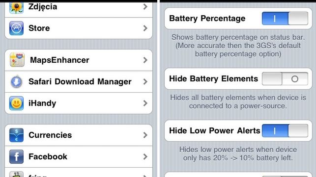 iHandy i kilka ustawień więcej 1