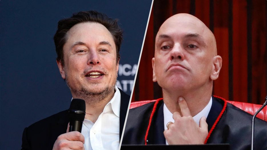 Elon Musk i brazylijski sędzia SN Alexandre de Moraes