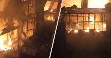 Turecki statek trafiony rakietą w porcie w Chersoniu