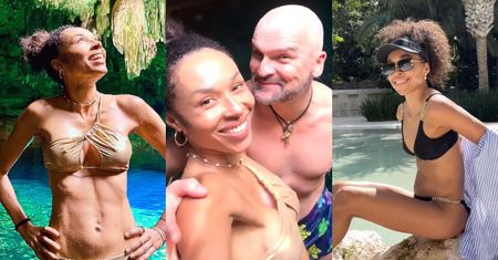 Rajskie wakacje Omeny Mensah i Rafała Brzoski w Meksyku: kąpiele w jaskini, sesje w bikini, wspólne lunche...