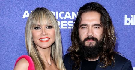 Heidi Klum z mężem na Women in Music Awards. Modelka postawiła na kolor