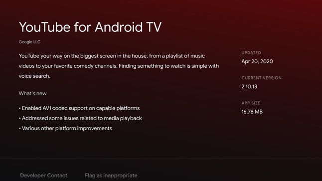 Kodek AV1 wchodzi na Android TV, fot. Flatpanels