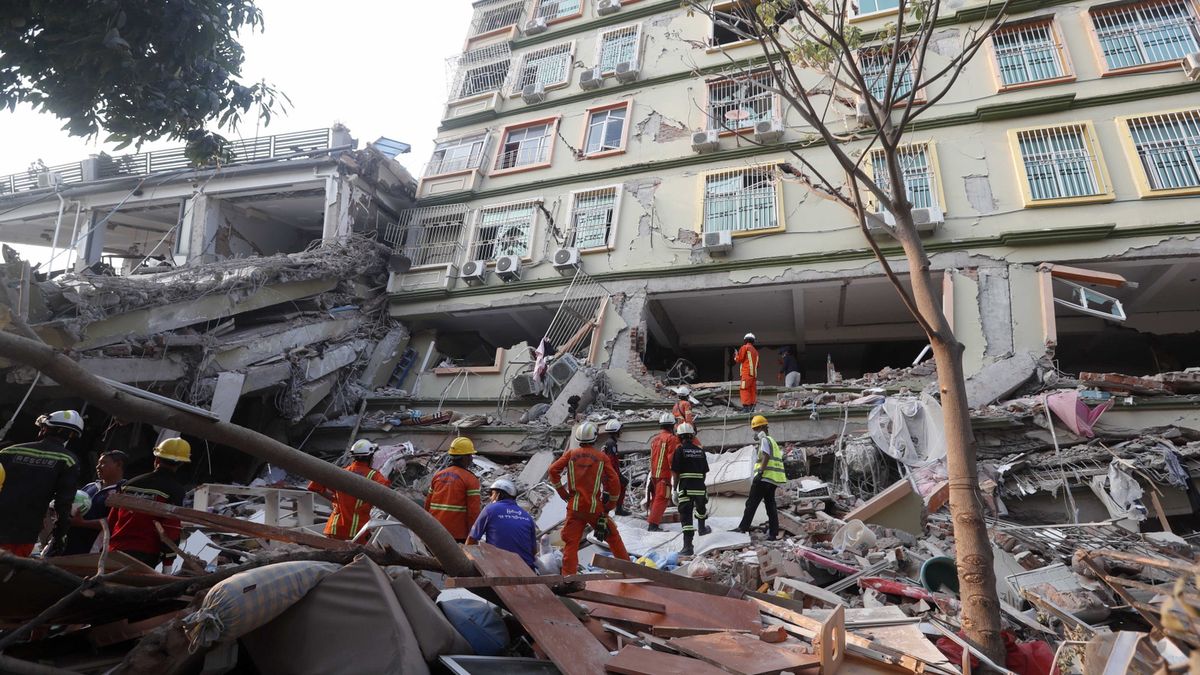 Trzęsienie ziemi w Mjanmie.