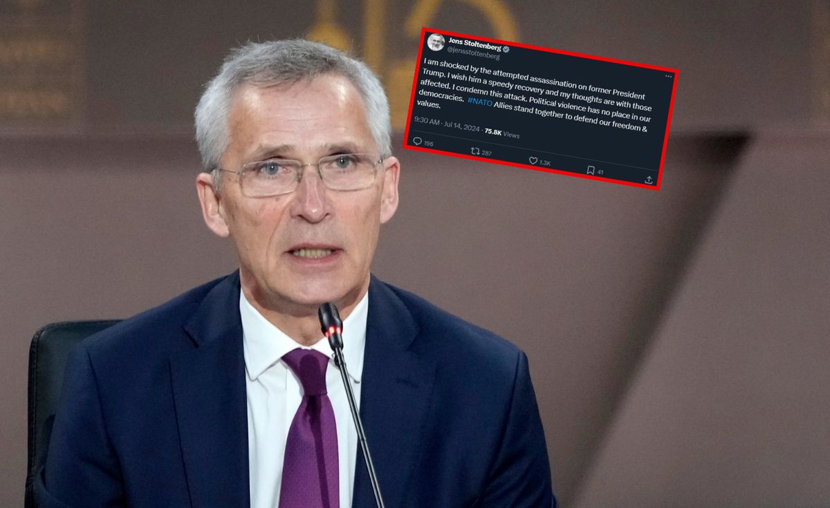 Stoltenberg skomentował nieudany zamach na Trumpa