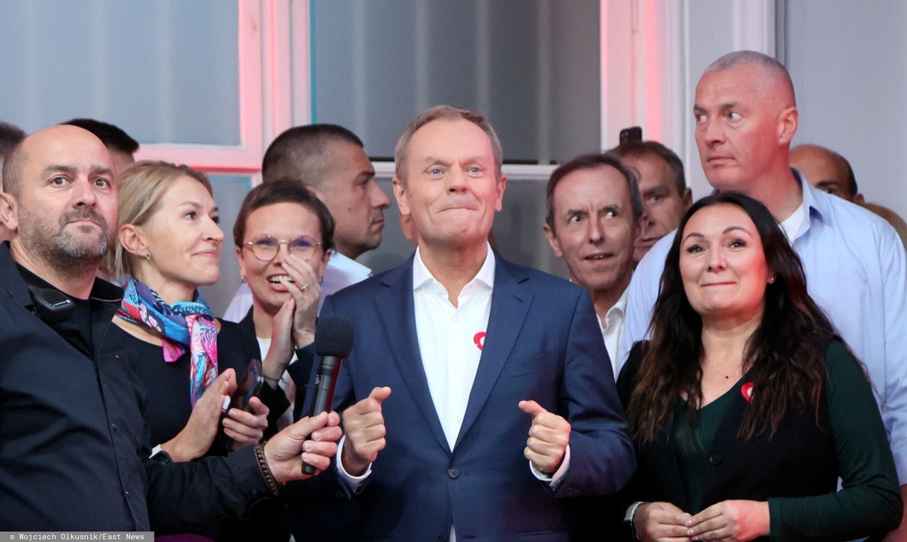  Donald Tusk i Monika Wielichowska (po prawej)