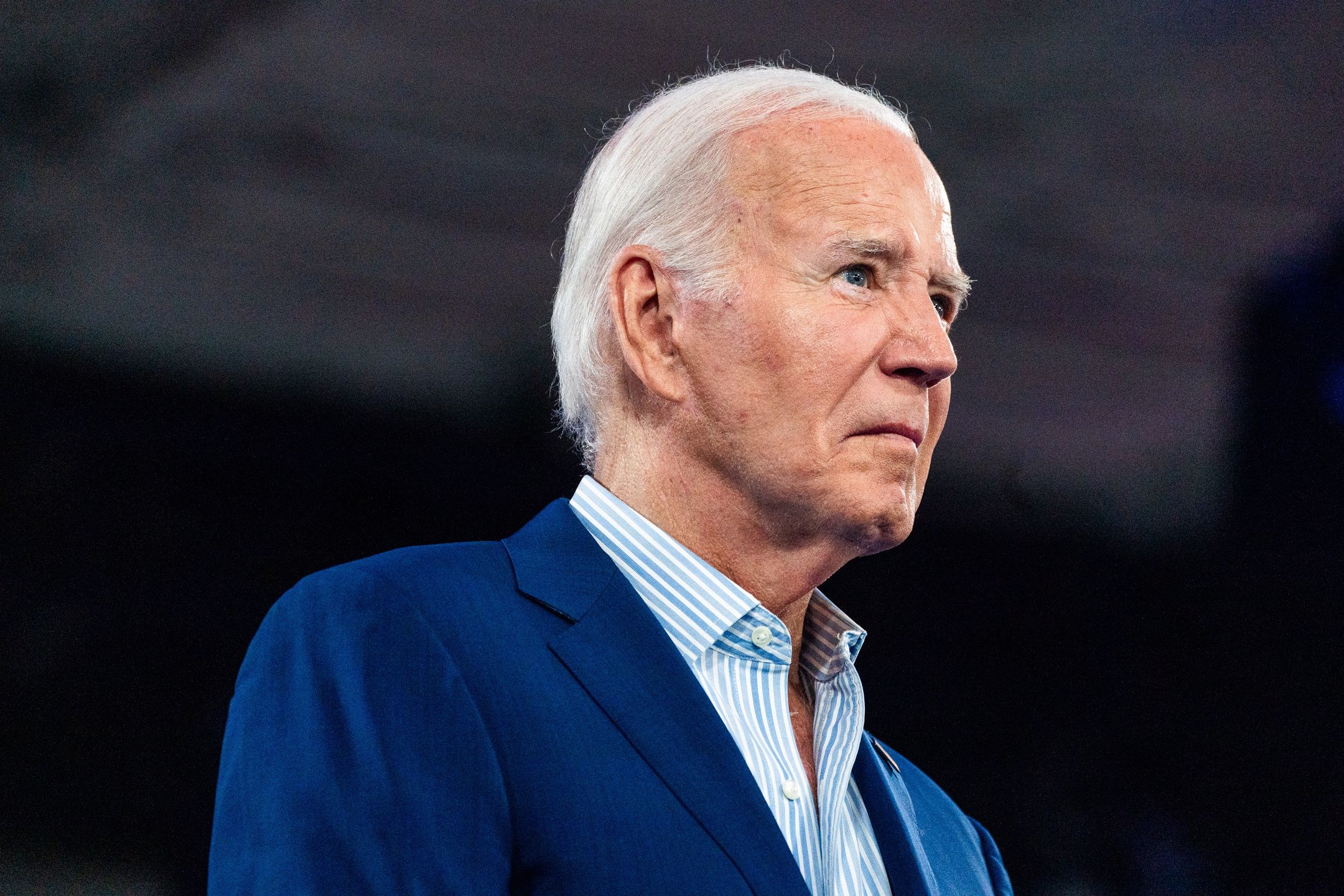 RALEIGH, NC  June 28, 2024:

US President Joe Biden during a campaign event at The North Carolina State Fairgrounds in Raleigh, NC on Friday, June 28, 2024.

(Photo by Demetrius Freeman/The Washington Post via Getty Images)