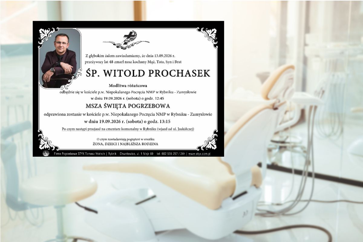 Smutne wieści z Rybnika. Zmarł Witold Prochasek. Miał 48 lat