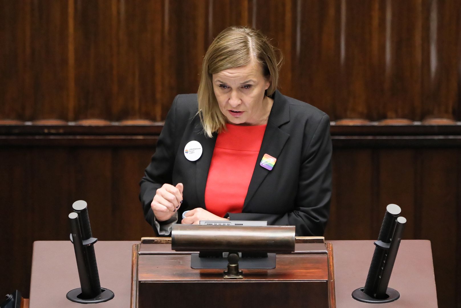 Magdalena Filiks
Warszawa, 28.10.2021. Pos�anka KO Magdalena Filiks na sali obrad Sejmu w Warszawie, 28 bm. Sejm ma si� zaj�� obywatelskim projektem zmian w prawie o zgromadzeniach. (sko) PAP/Pawe� Supernak
Pawe� Supernak
obrady, polityk, polityk polityka, Polityka, posiedzenie, sejm, sejm rp, sejmu, sejmu rp, 9 9. IX, kadencja, kadencji