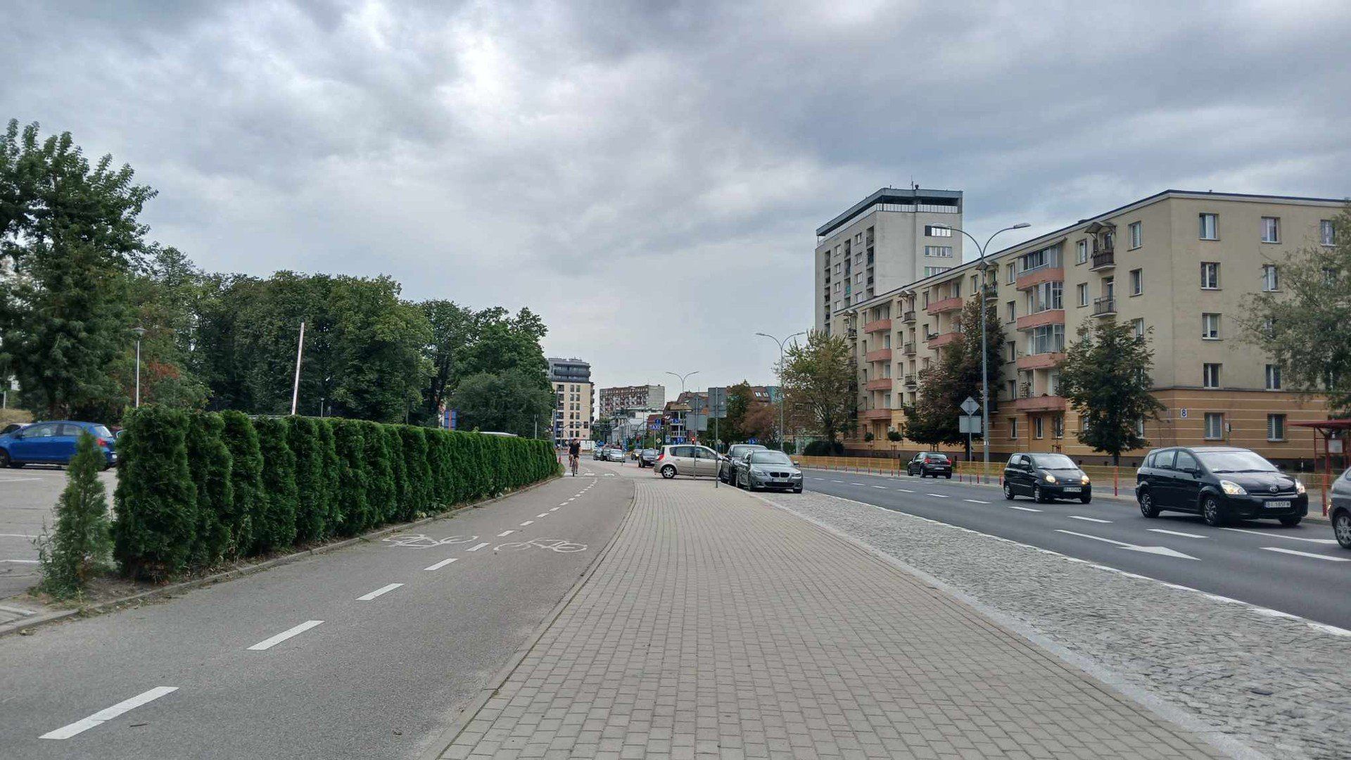 Zabetonowane przestrzenie w centrum Białegostoku