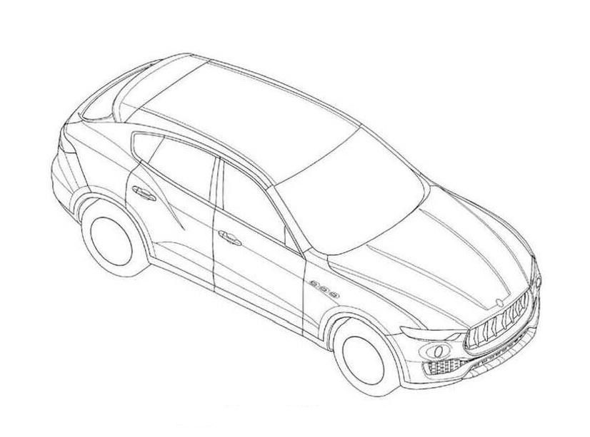 Maserati Levante - ilustracje patentowe zdradziły wygląd auta