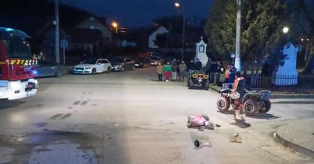 Wypadek braci po alkoholu na quadzie. Starszy walczy o życie
