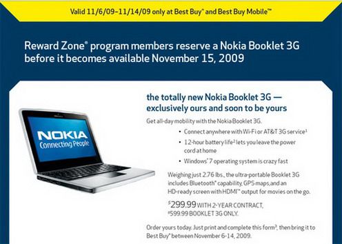 Nokia Booklet 3G za tydzień w "normalnej" sprzedaży 2