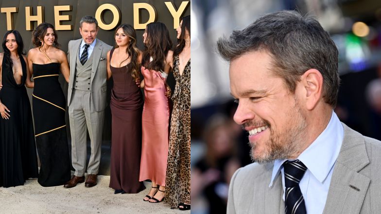 Matt Damon z żoną i córkami