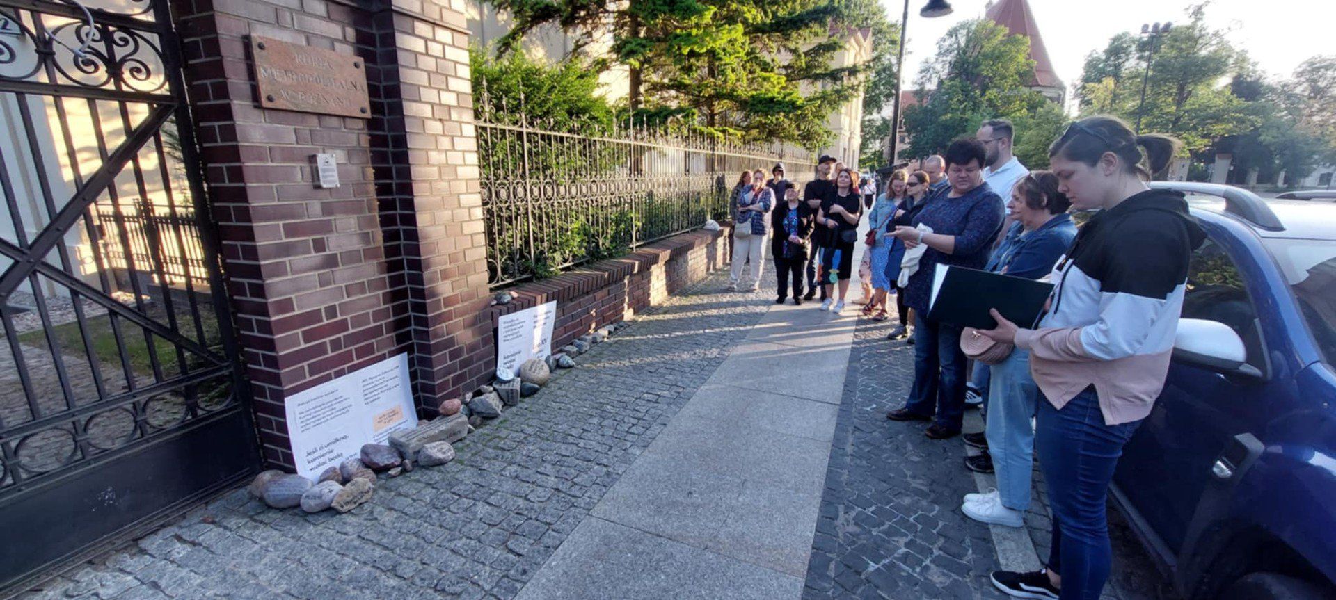 Kamienie pod poznańską kurią