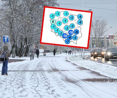 Śnieg i mróz -10 stopni. Jest najnowsza prognoza pogody