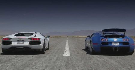 Drag Race: Lexus LFA vs McLaren MP4-12C vs Lamborghini Aventador vs Bugatti Veyron Grand Sport