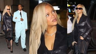 Rihanna w przezroczystej spódnicy i z torebką za 25 TYSIĘCY pędzi na imprezę (ZDJĘCIA)