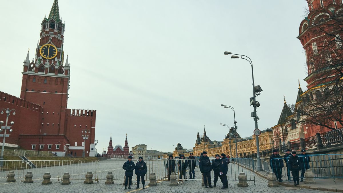 Police blocked the entrance to Red Square
Max Ryazanov